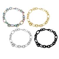 Stainless Steel Jewelry Bracelet, 304 Stainless Steel, Vacuum Ion Plating, fashion jewelry & Unisex, more colors for choice, 10mm, Length:Approx 8 Inch, Sold By PC