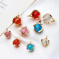 Cats Eye Pendants Brass with Cats Eye high quality plated DIY nickel lead & cadmium free Sold By PC