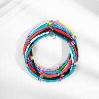Polymer Clay Necklace, for woman, more colors for choice, Length:Approx 38 cm, Sold By PC