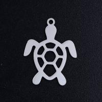 Titanium Steel Pendants, Turtle, Vacuum Ion Plating, for woman & hollow, more colors for choice, 18.50x23mm, Approx 10PCs/Bag, Sold By Bag