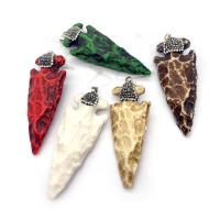 Resin Pendant with Rhinestone Clay Pave & Brass Conical silver color plated DIY Sold By PC