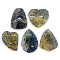Agate Jewelry Pendants Dragon Veins Agate random style & 5 pieces 35x45- Sold By Set