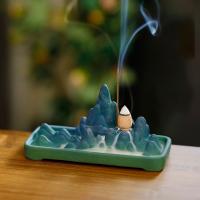 Traditional Ceramic Inserted Burner Incense Seat, Porcelain, handmade, for home and office & durable, more colors for choice, 148x65x75mm, Sold By PC