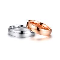 Δαχτυλίδια ζευγάρι Finger, Titanium Steel, κοσμήματα μόδας & για άνδρες και γυναίκες & διαφορετικό μέγεθος για την επιλογή, περισσότερα χρώματα για την επιλογή, 5x2mm, Sold Με PC