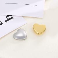 Stainless Steel Beads 304 Stainless Steel Heart fashion jewelry 15mm Sold By PC