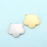 Stainless Steel Pendants 304 Stainless Steel Flower polished DIY Sold By PC
