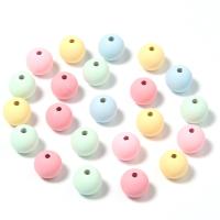 Matt Acryl Perlen, rund, DIY & verschiedene Größen vorhanden & satiniert, gemischte Farben, 6/8/10/12mm, verkauft von Tasche