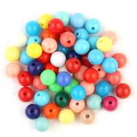Perles acrylique de couleur unie, Rond, DIY & normes différentes pour le choix, couleurs mélangées, 5/6/8/10mm, 100PC/sac, Vendu par sac