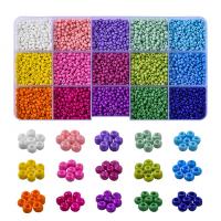 Glass Beads DIY Bracelet Set Elastic Thread & cord & beads & tweezers with Plastic Box silver color plated 15 cells mixed colors nickel lead & cadmium free Approx Sold By Set