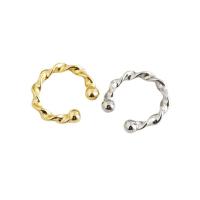 Fashion Earring Cuff and Wraps, 925 Sterling Silver, plated, for woman, more colors for choice, 13mm, Sold By PC