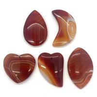 Dragon Veins Agate Pendant random style & 5 pieces & DIY red 35x45- Sold By Set