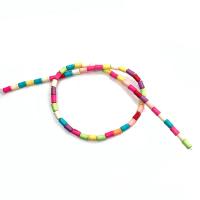 Turquoise Beads Column DIY mixed colors Sold Per Approx 14.96 Inch Strand