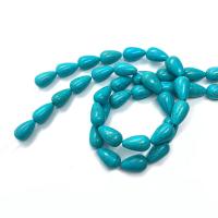 Sintetička Tirkizna Perla, Suza, možete DIY & različite veličine za izbor, plav, Prodano Per Približno 14.96 inčni Strand