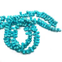 Synthetische Türkis Perle, Tropfen, DIY & verschiedene Größen vorhanden, blau, verkauft per ca. 14.96 ZollInch Strang