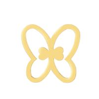 Stainless Steel Pendants 304 Stainless Steel Butterfly DIY & hollow golden 20mm Sold By PC