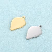 Stainless Steel Pendants, 304 Stainless Steel, Leaf, more colors for choice, 18x12mm, Sold By PC