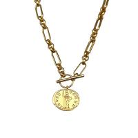 Freshwater Pearl Brass Chain Necklace, cobre, with Pérolas de água doce, cromado de cor dourada, Vario tipos a sua escolha & para mulher, 26x30mm, comprimento 43 cm, vendido por PC