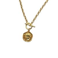 Naszyjnik mosiądz, Platerowane w kolorze złota, biżuteria moda & dla kobiety, długość 51-80 cm, sprzedane przez PC