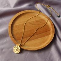 Ожерелья из латуни, Латунь, плакирован золотом, разные стили для выбора & Женский, 32mm, длина:Приблизительно 46-53 см, продается PC