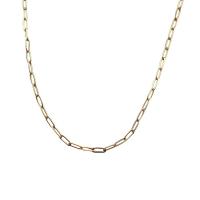 Mässing Chain Necklace, plated, mode smycken & för kvinna, fler färger för val, Längd Ca 17.7 inch, Säljs av PC
