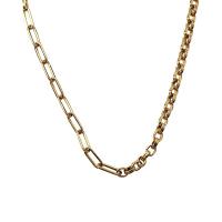 Brass Chain Necklace, gold color plated, fashion jewelry & for woman, 505mm, Sold By PC