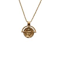 Ожерелья из латуни, Латунь, с малахит, плакирован золотом, разные стили для выбора & Женский, длина:45.5-59 см, продается PC
