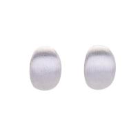 925 Sterling Silver Stud Earrings, silver color plated, fashion jewelry & for woman, 7x10mm, Sold By PC