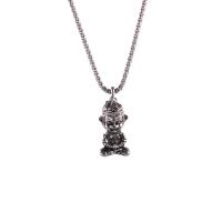 Титановые стали ожерелье, титан, с кулон из цинкового сплава, Мужский, оригинальный цвет, 15x33mm, длина:Приблизительно 27.56 дюймовый, продается PC