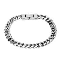 Stainless Steel Jewelry Bracelet 304 Stainless Steel polished fashion jewelry & for man original color 8mm Sold By PC