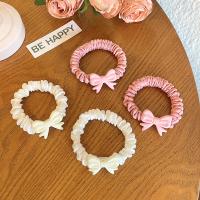 Hair Scrunchies Cloth with Resin handmade for woman 55mm Sold By PC