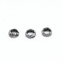 Stainless Steel Large Hole Beads, 316 Stainless Steel, vintage & DIY, original color, 11.80x7x2.20mm, Hole:Approx 8mm, Sold By PC