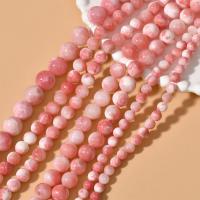 Бусины из нефрита, персидский Jade, Круглая, DIY & разный размер для выбора, розовый, Продан через Приблизительно 15.35 дюймовый Strand