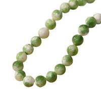 Persian Jade Beads Round DIY green Sold Per Approx 15.35 Inch Strand