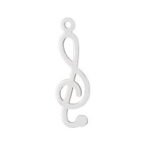 Stainless Steel Pendants 304 Stainless Steel Music Note DIY original color Sold By PC