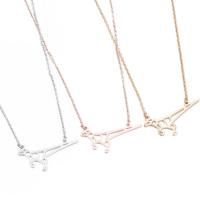 Stainless Steel Jewelry Necklace 304 Stainless Steel Dragon Vacuum Ion Plating fashion jewelry & for woman Length 45 cm Sold By PC