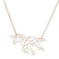 Stainless Steel smycken halsband, 304 rostfritt stål, Häst, mode smycken & för kvinna & ihålig, fler färger för val, Längd 45 cm, Säljs av PC
