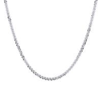 925 Sterling Silver Necklaces platinum plated fashion jewelry & for woman Length 44 cm Sold By PC