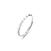 925 Sterling Silver Finger Rings, plated, Adjustable & for woman, more colors for choice, Sold By PC