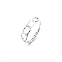 Solidny srebrny pierścień, 925 Srebro, Powlekane, Regulowane & dla kobiety & pusty, dostępnych więcej kolorów, sprzedane przez PC