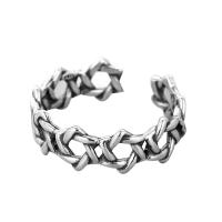 925 sidabro Cuff Finger Ring, poliruotas, Reguliuojamas & moters & tuščiaviduris, Pardavė PC