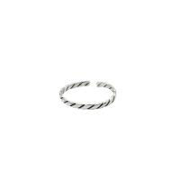 925 Sterling Silver Cuff Finger Ring, platinum plated, Adjustable & fashion jewelry & for woman, Sold By PC