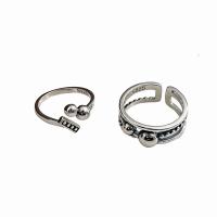 925 sidabro Cuff Finger Ring, Reguliuojamas & įvairių stilių pasirinkimas & moters, Pardavė PC