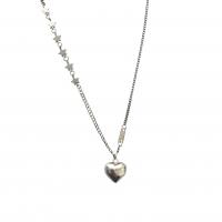 925 Sterling Silver Necklaces, fashion jewelry & for woman, Length:Approx 17.7 Inch, Sold By PC