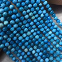 Apatite Perle, rund, poliert, DIY & verschiedene Größen vorhanden, blau, verkauft per ca. 38 cm Strang
