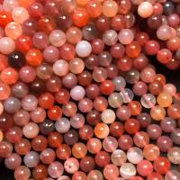 Achat Perlen, Yanyuan Agate, rund, poliert, DIY & verschiedene Größen vorhanden, gemischte Farben, verkauft per ca. 38 cm Strang