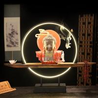 Backflow Incense Burner, Porcelain, handmade, for home and office & durable & with LED light & multifunctional, more colors for choice, 655x100x490mm, Sold By PC