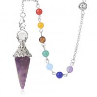 Zinc Alloy Pendulum with Gemstone & Unisex nickel lead & cadmium free Length Approx 8.07 Inch Sold By PC