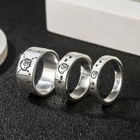 Couple Finger Rings, 925 Sterling Silver, gold color plated, fashion jewelry & different size for choice & for woman, Sold By PC