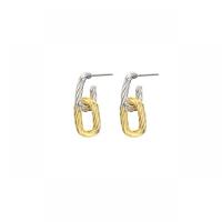 Brass Drop Earring plated fashion jewelry & for woman 35mm Sold By Pair