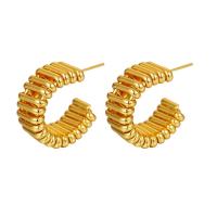 Brass Stud Earring plated fashion jewelry & for woman 25mm Sold By PC